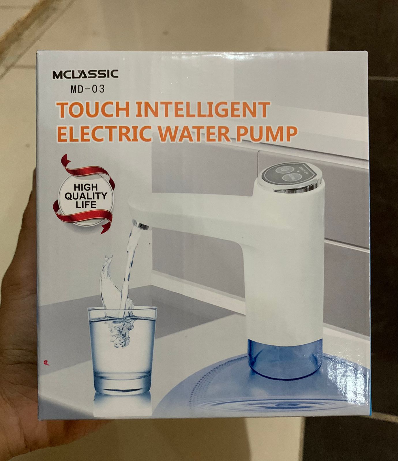 Mclassic MD-03 Smart Touch Electric Water Pump – Automatic Rechargeable Bottle Dispenser