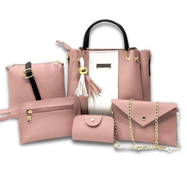 . 5-Piece Women’s PU Leather Handbag Set – Elegant, Durable & Stylish